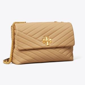 Tory Burch Kira Chevron Convertible Should Bag Desert Dune